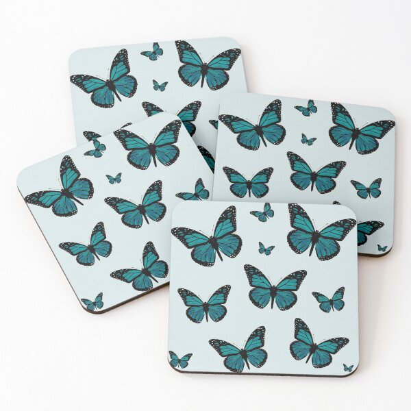 Item preview, Navy watercolor cool butterflies designed and sold by Green-z.