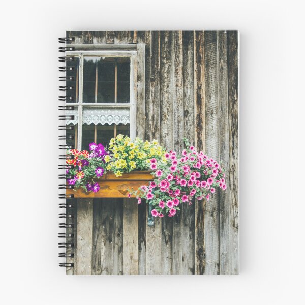 Artikelvorschau, Blumen auf einem Fenster eines Holzgebäudes entworfen und verkauft von ppolecho.