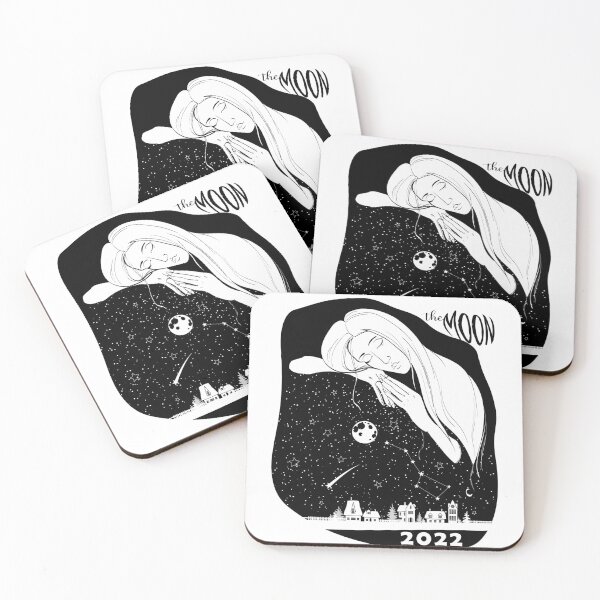 Item preview, Moon Calendar 2022 / Lunar calendar 2022 / EST / Moon phase calendar / Astrology calendar / Christmas calendar / Minimalist moon art poster designed and sold by GalleryArtField.