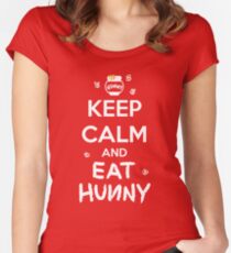 KEEP CALM - Keep Calm and Eat Hunny Women's Fitted Scoop T-Shirt