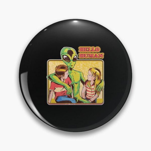 Item preview, Cool Retro Alien Et Hello Humans Outer Space Galaxy Fans designed and sold by alifehcmc.