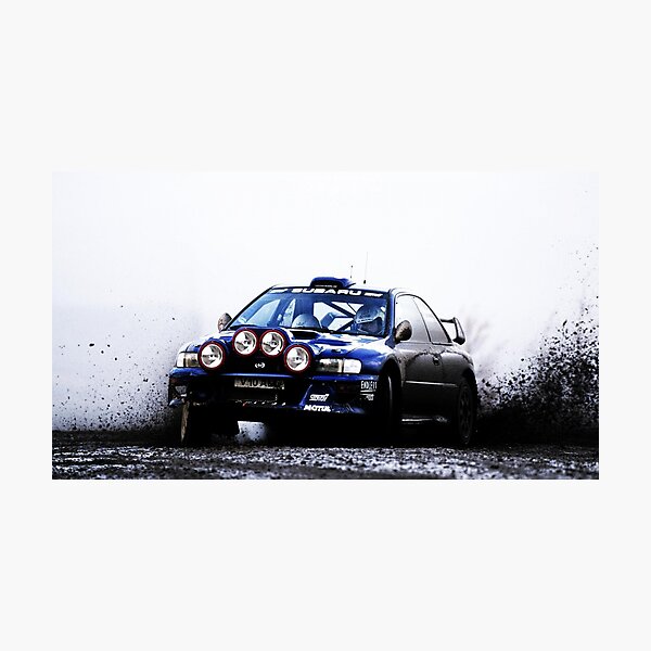 Subaru Rally Car Photographic Print