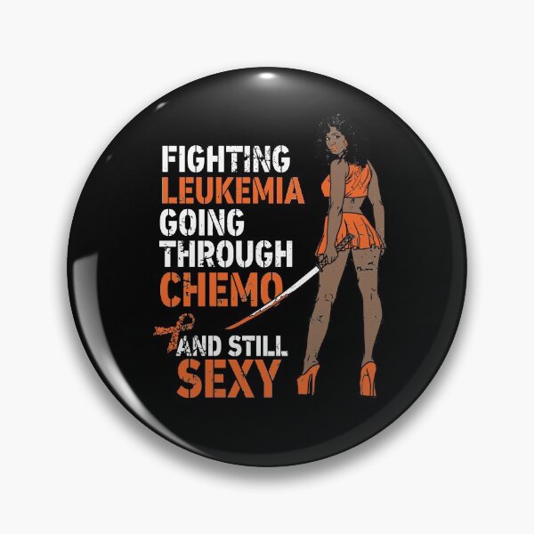 Item preview, Fighting Leukemia Chemo Sexy Melanin Woman, Cancer designed and sold by PinkyTree.