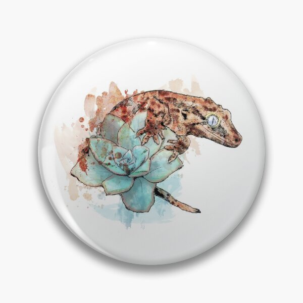 Item preview, Gargoyle Gecko on Succulent designed and sold by InsideNature.