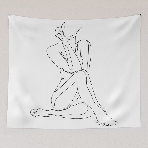 Item preview, Abstract Woman Line art designed and sold by Almusawwir.