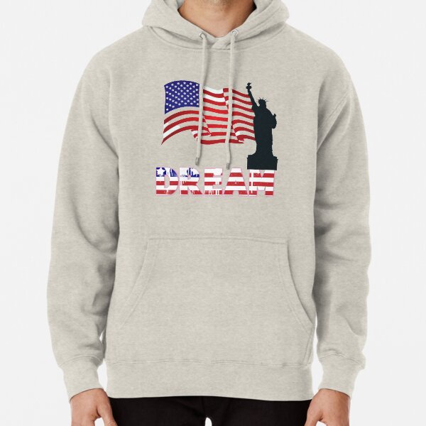 American Flag Pullover Hoodie