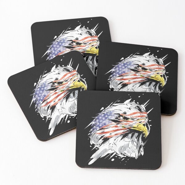 Item preview, Patriotic American Bald Eagle - US Flag Art designed and sold by urielzxvdicks.