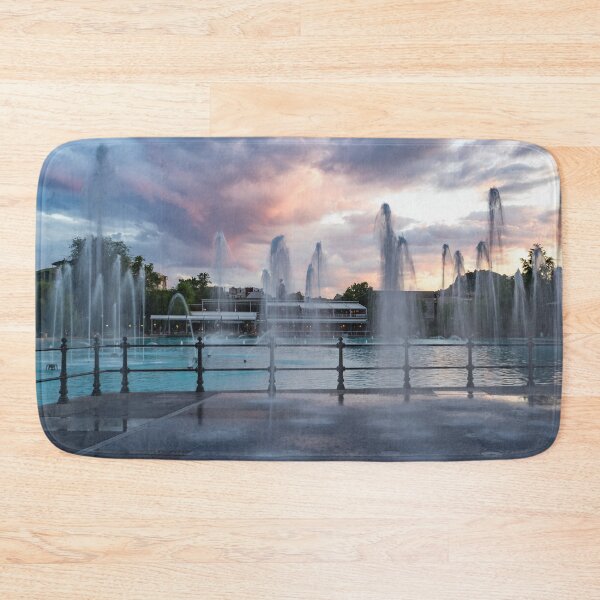 Item preview, Splish-Splash - the Wading Water Jets at Dusk designed and sold by Georgia Mizuleva.