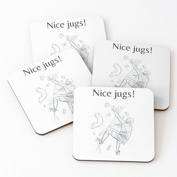 Item preview, Nice jugs! | Funny climbing pun designed and sold by teez4dayz.