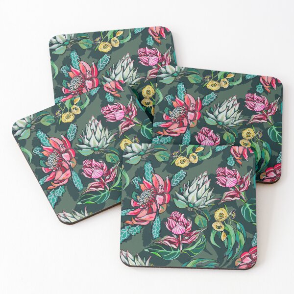 Item preview, Flores de terracota y verde oliva designed and sold by ariellemorris.