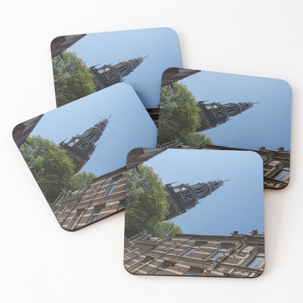 Item preview, Springtime Amsterdam - High Noon Church Clock - Right Horizontal designed and sold by Georgia Mizuleva.
