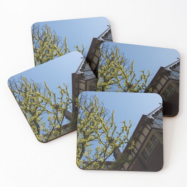 Item preview, Amsterdam Spring - Characteristic Facade Plus Unusual Tree - Left designed and sold by Georgia Mizuleva.