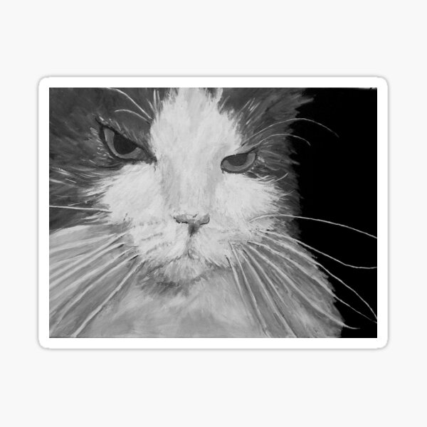 Angry Cat Sticker
