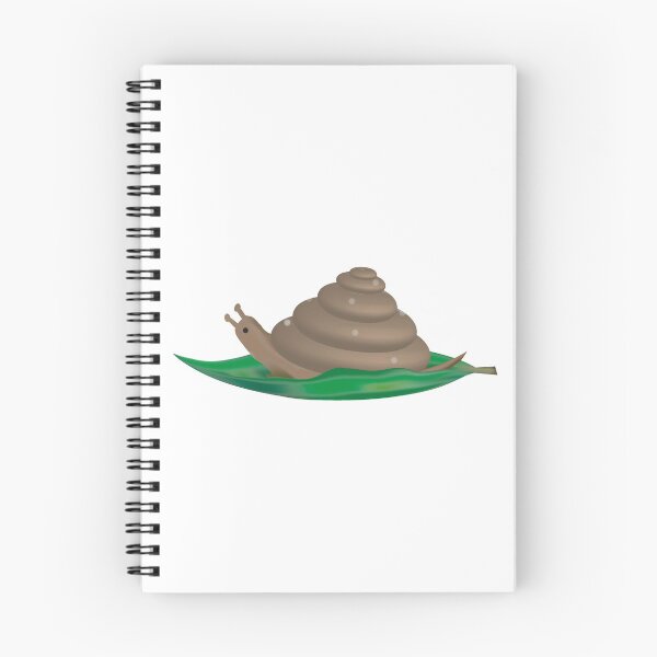 Artikelvorschau, Eine Schnecke thront auf einem Blatt entworfen und verkauft von wonderC.