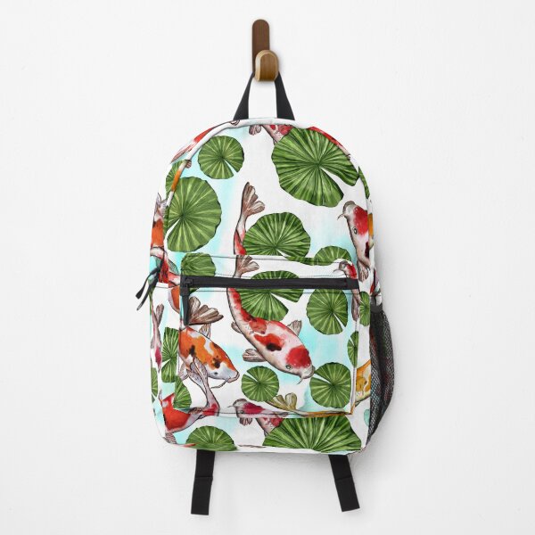 Item preview, Seamless pattern of koi fish and lotus leaves. designed and sold by MOLZart.