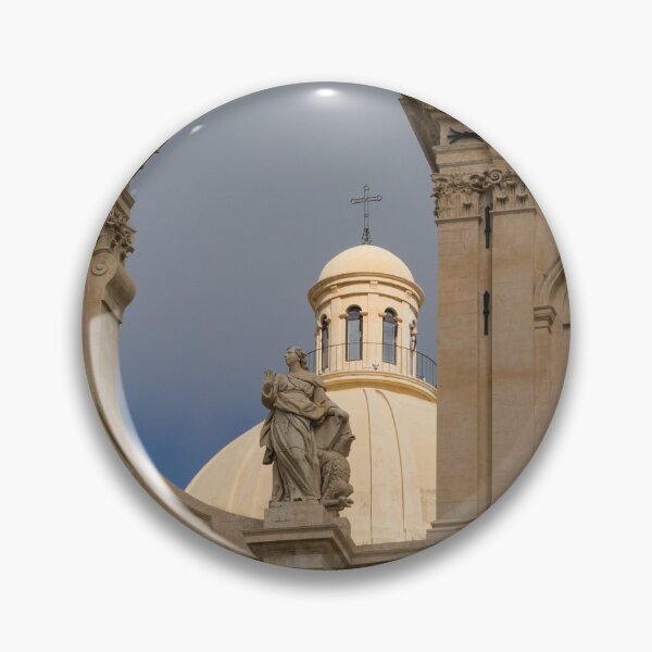 Item preview, A Well Placed Ray of Sunshine - Noto Cathedral Saint Nicholas of Myra Against a Cloudy Sky designed and sold by Georgia Mizuleva.