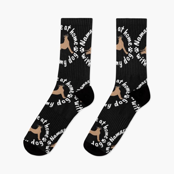 Item preview, Namaste at home with my dog - Boxer designed and sold by Natkopod.