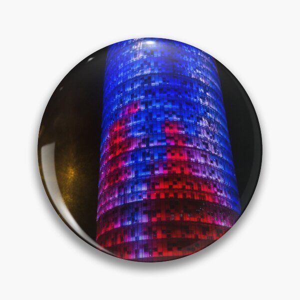 Item preview, Nocturnal Illumination - Torre Glòries or Torre Agbar Barcelona Soft Golden Glow designed and sold by Georgia Mizuleva.