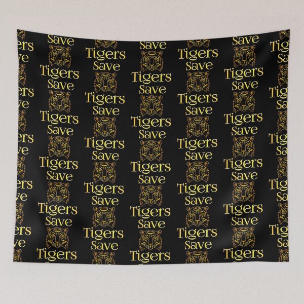 Item preview, Simple Save Tiger Textart Design designed and sold by Zareen Sayyed.