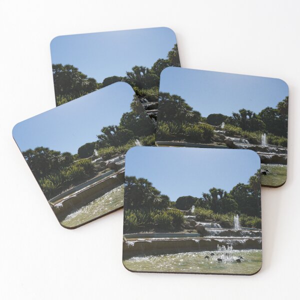 Item preview, Joyful, Sunny Splashes - Jardins del Mirador Fountains in Montjuic Park, Barcelona, Spain designed and sold by Georgia Mizuleva.
