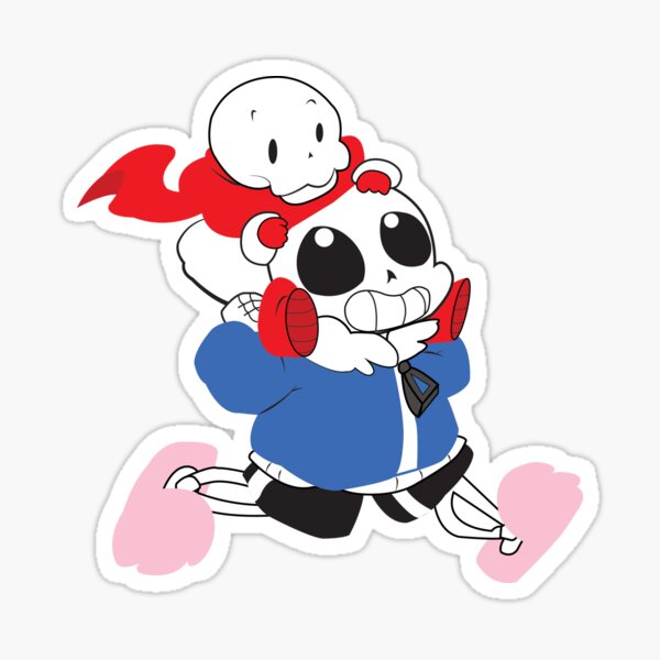 Undertale Sans, Papyrus, and Frisk fullbody stickers — PoetaxArt