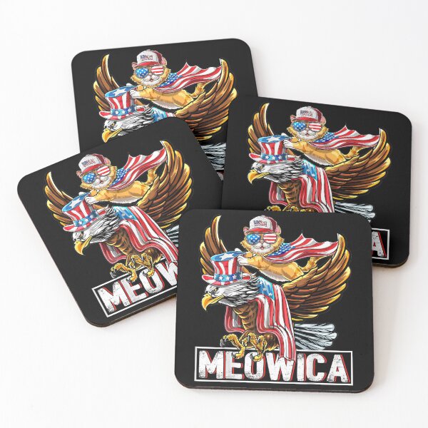 Item preview, Meowica Cat Bald Eagle 4th of July Patriotic designed and sold by urielzxvdicks.