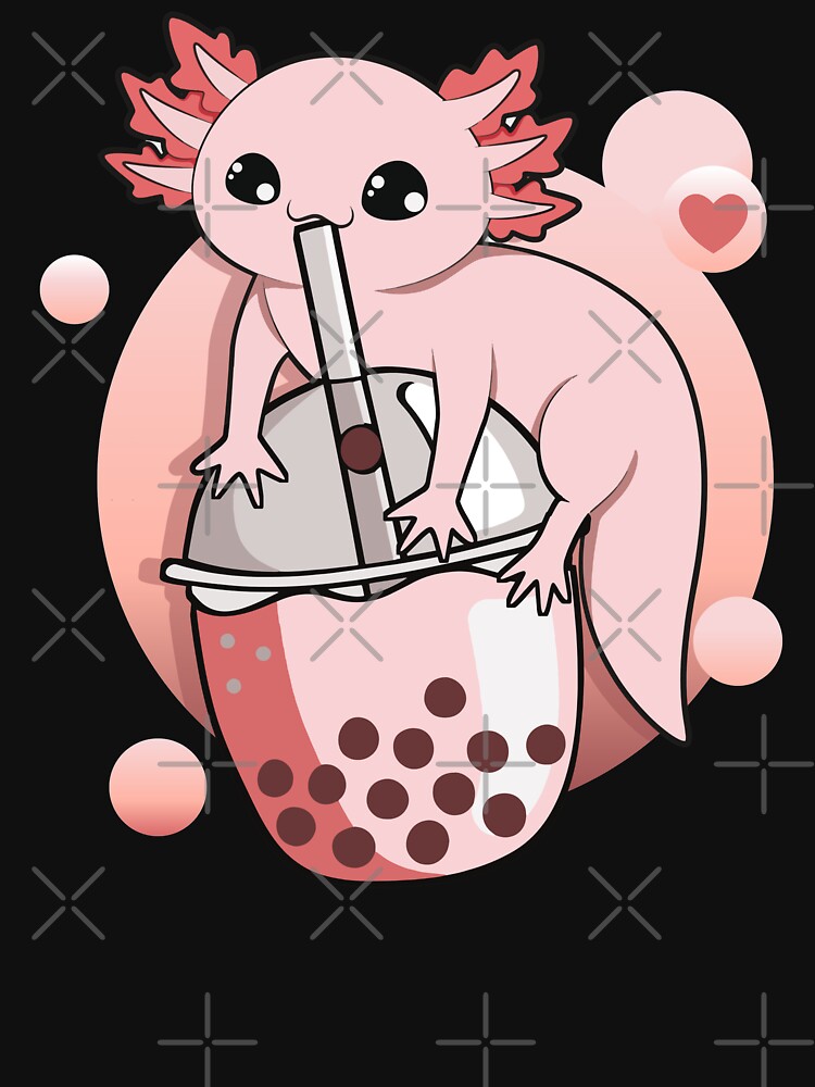  Big Axolotl Bubbletea Premium T-Shirt : Clothing