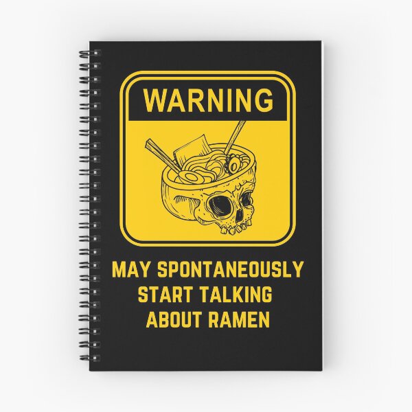 Item preview, Warning may spontaneously start talking about ramen. Think Ramen. Halloween Skull Skeleton Head with Ramen Design designed and sold by subtleday.