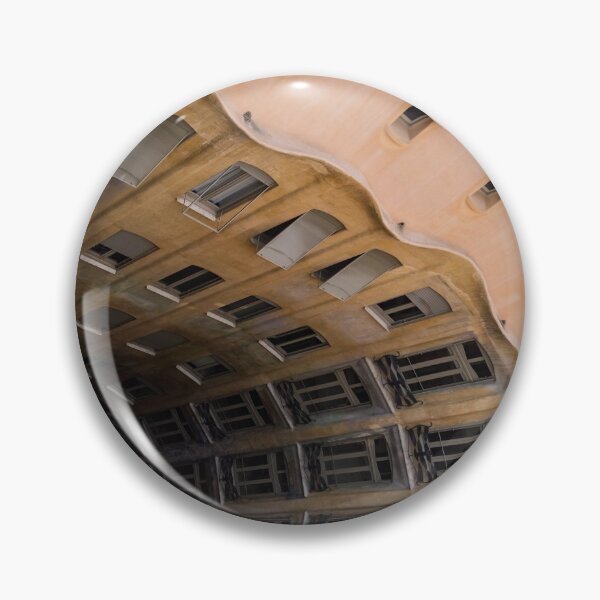 Item preview, The Lost Straw Hat - Antoni Gaudi La Pedrera Courtyard From Above - Horizontal designed and sold by Georgia Mizuleva.