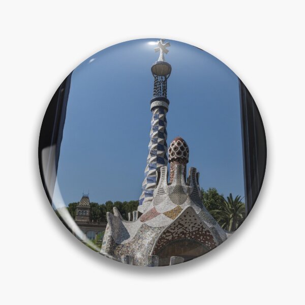 Item preview, Fanciful Trencadis Tilework - Antoni Gaudi’s Entrance Pavilion at Park Guell designed and sold by Georgia Mizuleva.
