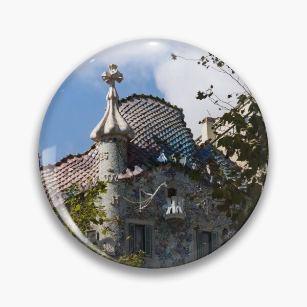 Item preview, Antoni Gaudi’s Casa Batllo Through Sycamore Trees designed and sold by Georgia Mizuleva.