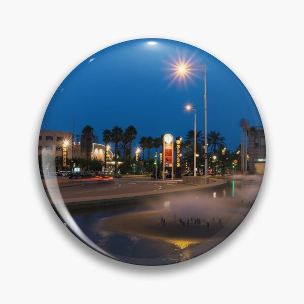 Item preview, Barcelona Street Glow - Blue Hour Golden Light  designed and sold by Georgia Mizuleva.