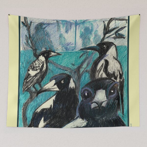 Item preview, Australian Magpie (Gymnorhina tibicen) designed and sold by Julie Fearns-Pheasant.