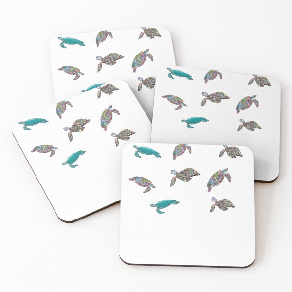 Artikelvorschau, Meeresschildkröten - Meerestiere Pack Sticker entworfen und verkauft von tshirtfever.