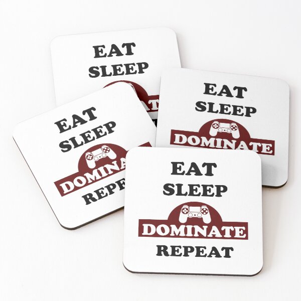 Item preview, Video Gamer Apparel - Distressed Eat Sleep Dominate Repeat  designed and sold by Rami Khalifah.
