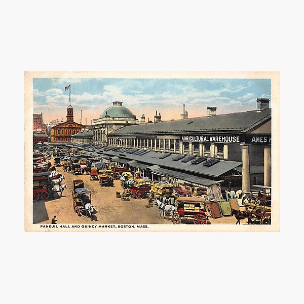 Faneuil Hall and Quincy Market, Boston, Massachusetts Photographic Print