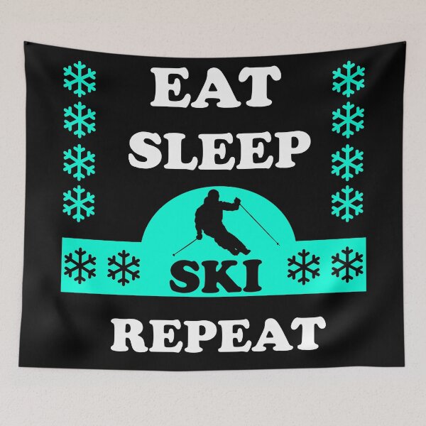 Item preview, Eat Sleep Ski Repeat designed and sold by Rami Khalifah.