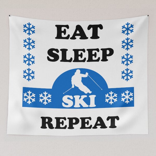 Item preview, Eat Sleep Ski Repeat designed and sold by Rami Khalifah.