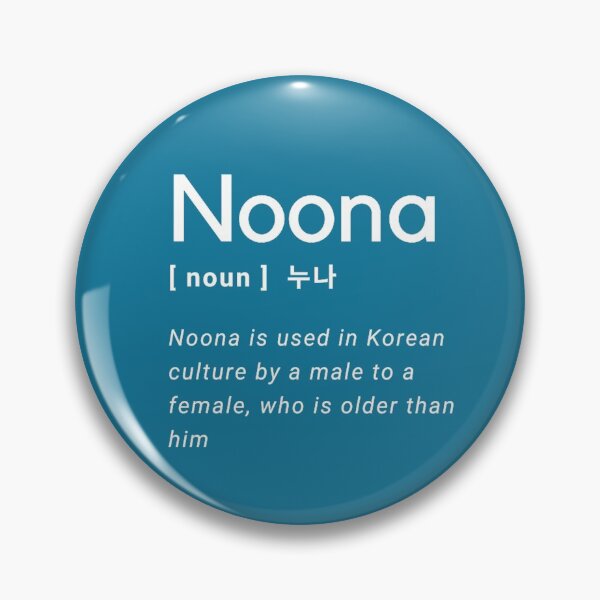 Item preview, Noona Definition Korean Kulture | Hangul designed and sold by Kdramaspot.