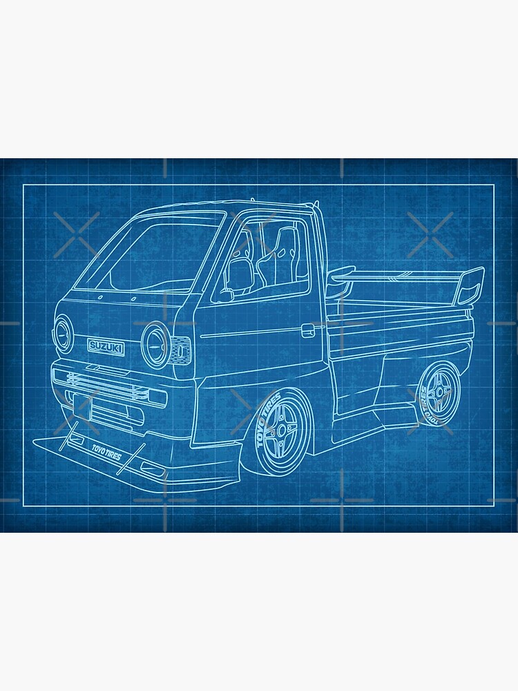 Suzuki Carry DD51T Street Truck Blueprint