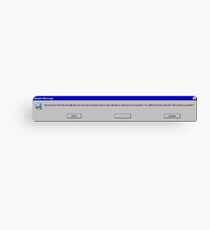 Update Message Canvas Print