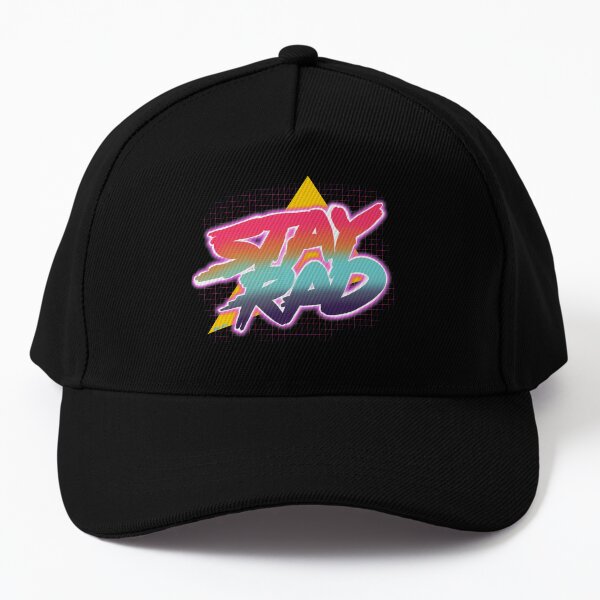 “Stay Rad” 80s 90s Vaporwave Aesthetic 013021 - KerLZ Baseball Cap