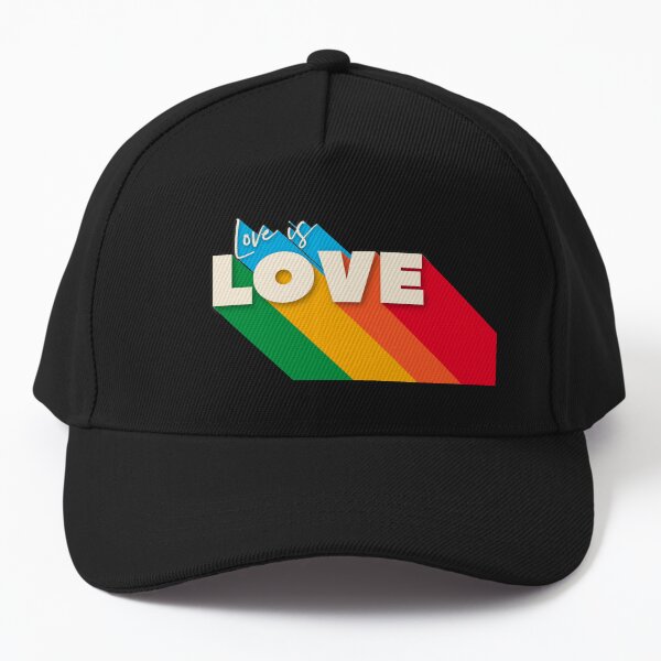 Aperçu de l'œuvre L'amour est l'amour - typographie arc-en-ciel créée et vendue par ShowMeMars.