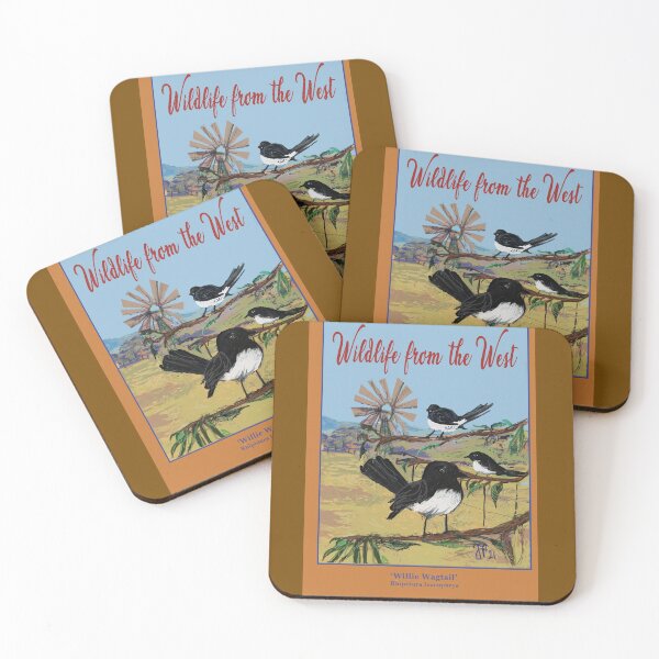 Item preview, Willie Wagtail - Rhipidura leucophrys  designed and sold by Julie Fearns-Pheasant.
