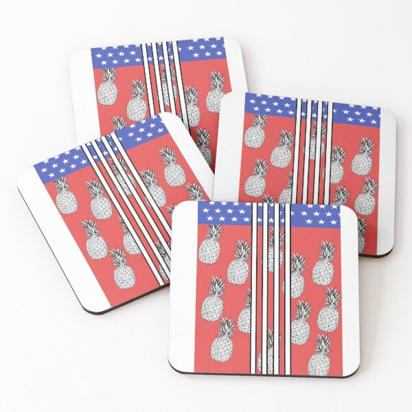 Item preview, Pineapple with American flag legging for women  designed and sold by AXIOM13.