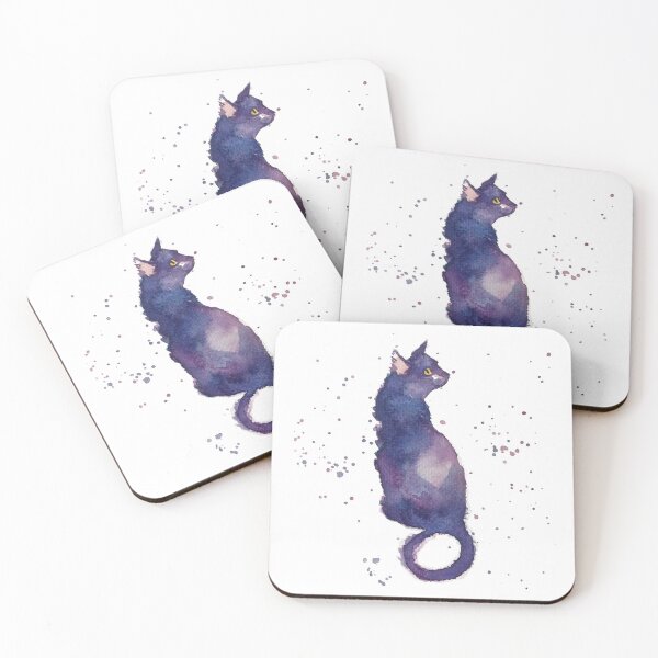 Item preview, Love Black Cats Kiki | Watercolor Cat designed and sold by Leiratorii.
