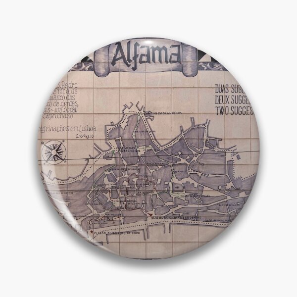 Item preview, On The Streets Of Alfama - Map Of Alfama ©  designed and sold by © Hany G. Jadaa © Prince John Photography.