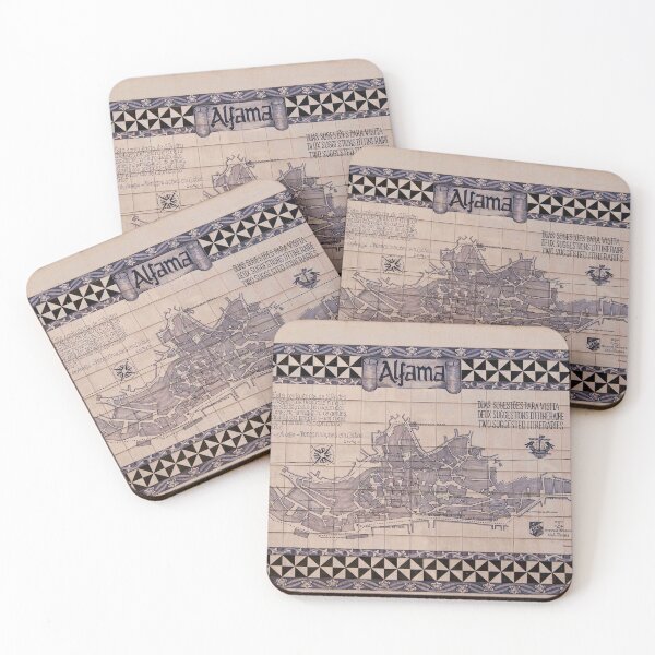 Item preview, On The Streets Of Alfama - Map Of Alfama ©  designed and sold by © Hany G. Jadaa © Prince John Photography.