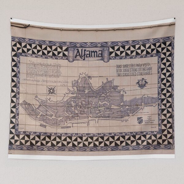 Item preview, On The Streets Of Alfama - Map Of Alfama ©  designed and sold by © Hany G. Jadaa © Prince John Photography.