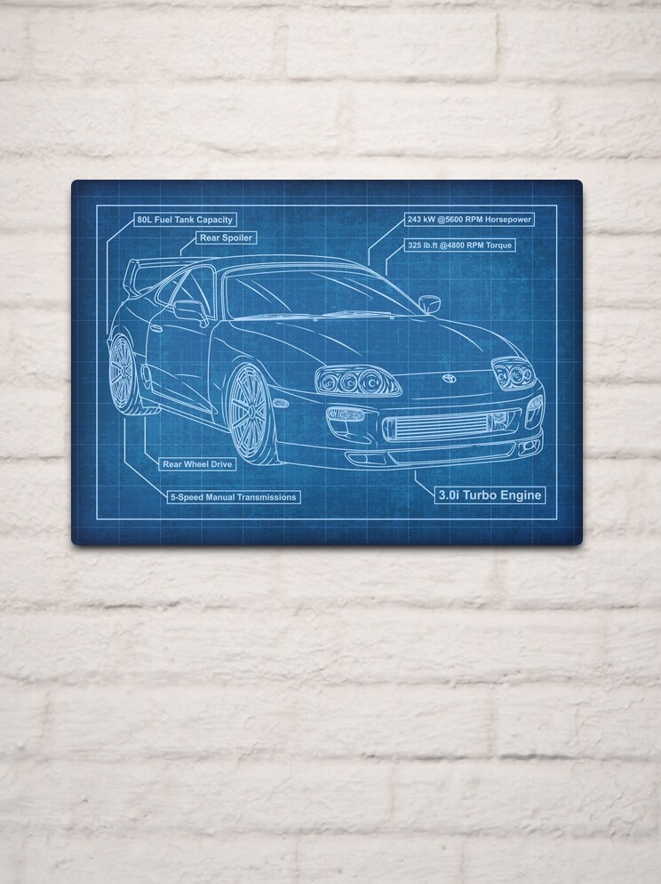 Toyota Supra MK4 Vaporwave Poster for Sale by Navin Guyvit